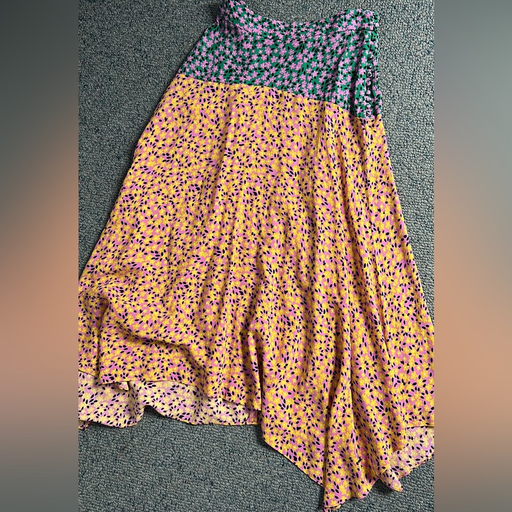 Topshop midi Asymetrical skirt